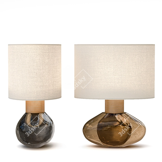 Elegant Porta Romana Cologne Lamp 3D model image 1