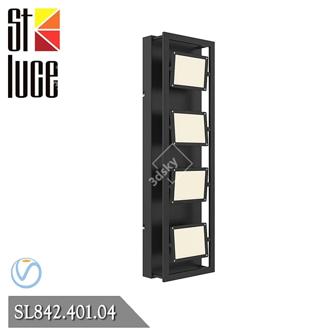 Elicano LED Wall/Ceiling Light 3D model image 1