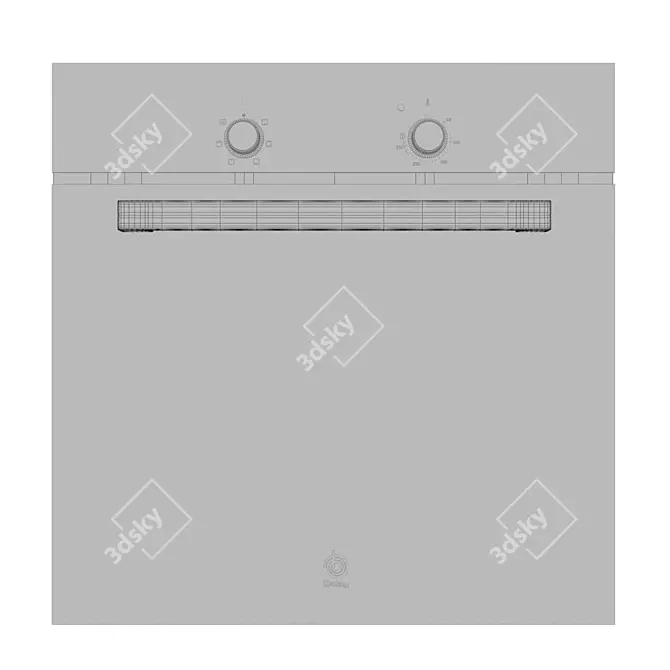 Elegant Balay 3HB1000X0 Wall Oven 3D model image 3