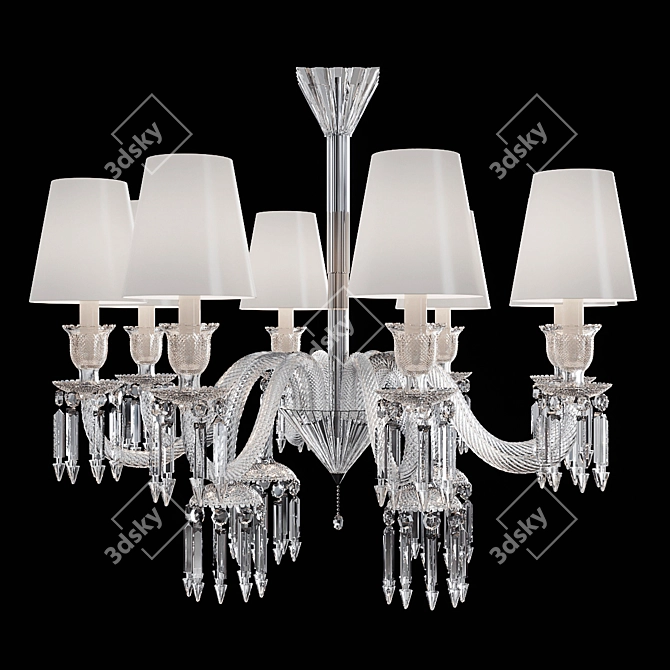 Elegant Crystal Chandelier: BEBY ITALY Montenapoleone 3D model image 1
