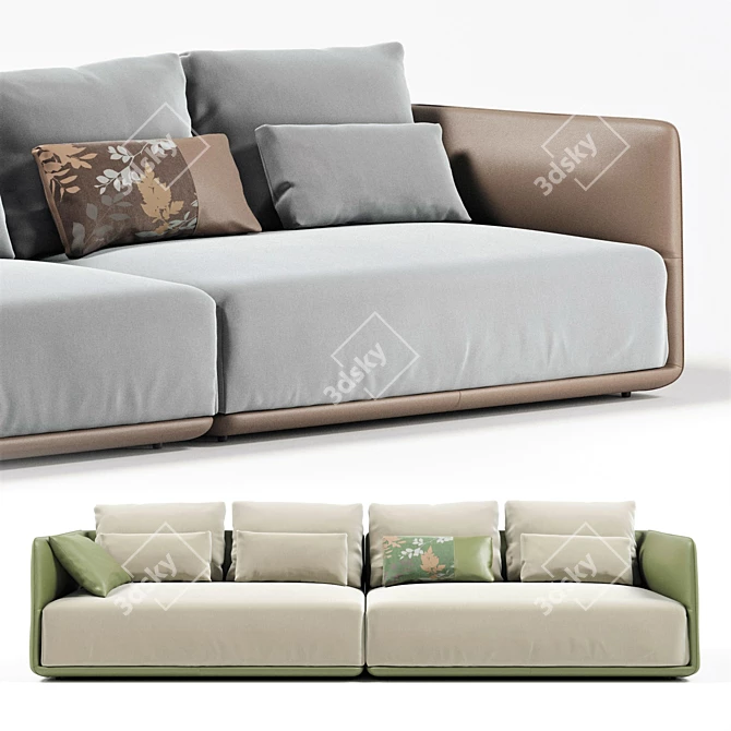 Modern and Versatile CAMERICH ELAN Sofa 3D model image 1