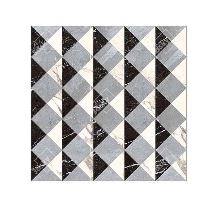 Elegant Kelly Wall Panel 3D model image 1