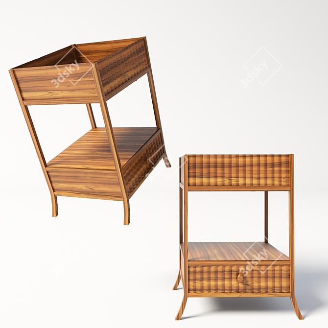 Classic Style Washbasin Cabinet 3D model image 1