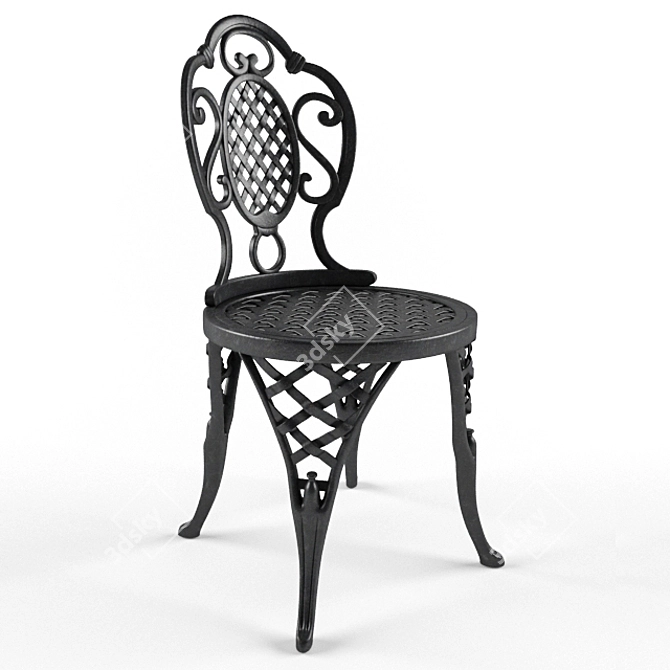 Outdoor Chair - Stylish, Durable, Comfortable 3D model image 1