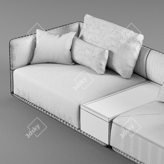 Modern Corner Sofa: Camerich Elan 3D model image 3