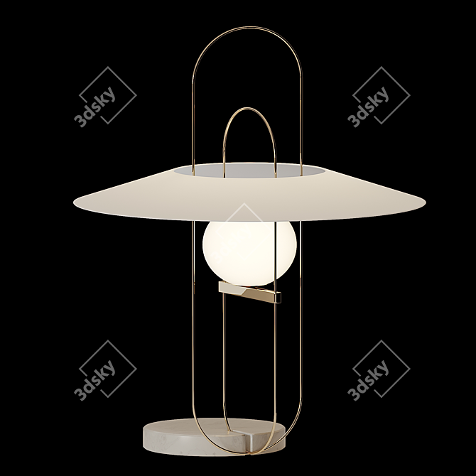 Elegant Setareh Table Lamp: Fontana Arte 3D model image 1