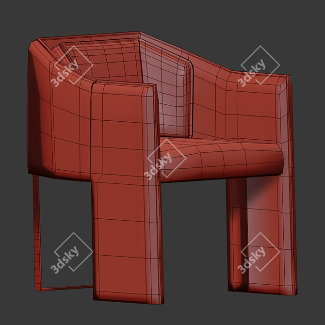 Sleek Ketch Chair: Modern Elegance 3D model image 3