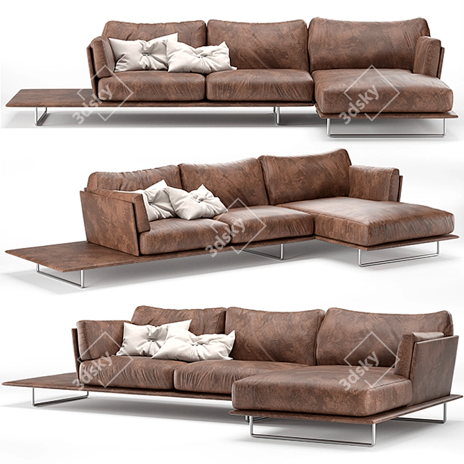 Modern Vessel Sofa: Gamma Arredamenti 3D model image 1