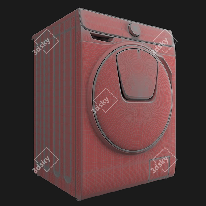 Samsung Quick Drive WW8800M - Efficient and Powerful Washing Machine 3D model image 3