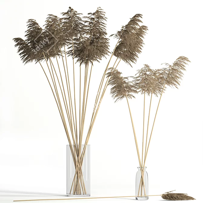 Realistic Dry Reed - Lifelike Texture! 3D model image 1