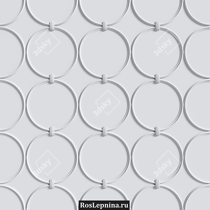 Elegant OM Circle 626 for Stunning Walls 3D model image 2