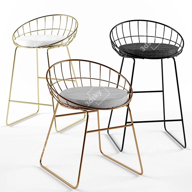 "Orson Stool: Modern and Elegant Seating 3D model image 1