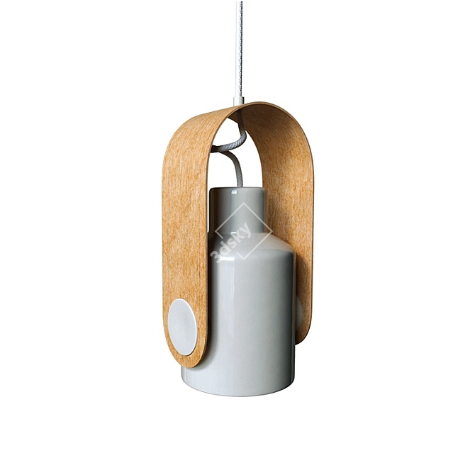 Sleek Pendant Light: Enhance Your Space! 3D model image 1