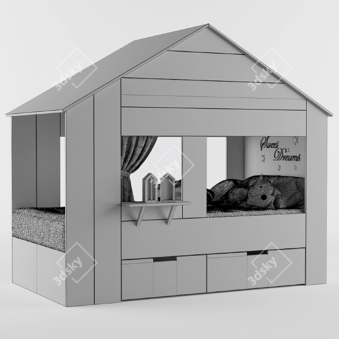 Castle Dreams Kids Bed 3D model image 3