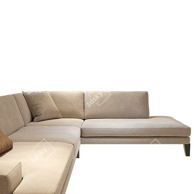 Modern Luxury: Roche Bobois Playlist Corner Sofa 3D model image 2