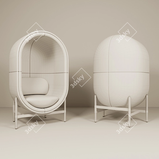 Capsule Office Chair Sofa 3D model image 3