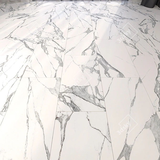 Multi-Texture Marble Floor Tiles 3D model image 1