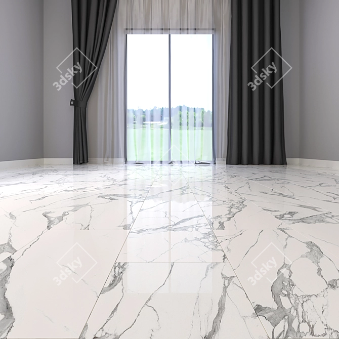 Multi-Texture Marble Floor Tiles 3D model image 2