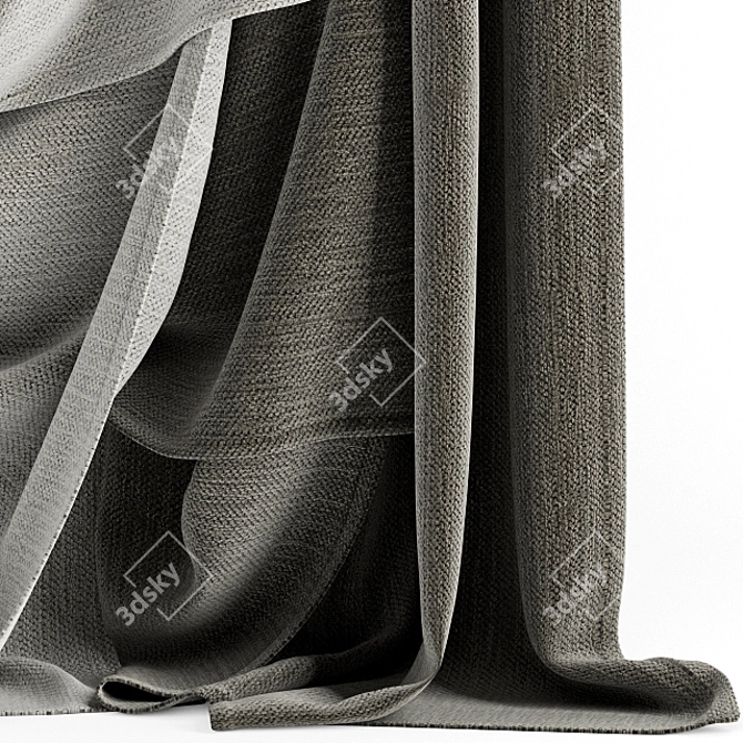 Elegant Drapery 79: Luxurious Detail 3D model image 2