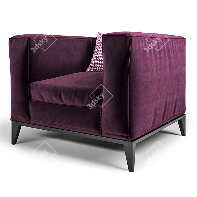 Cube Comfort: Frigerio Taylor Armchair 3D model image 1