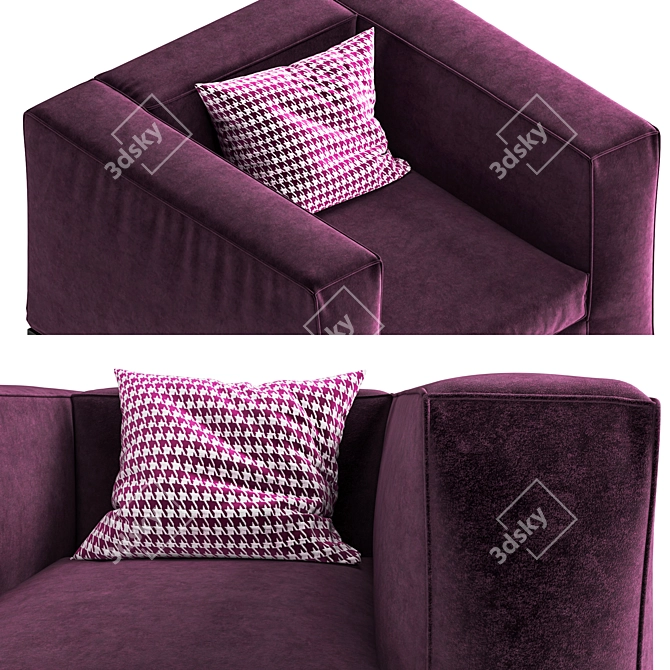 Cube Comfort: Frigerio Taylor Armchair 3D model image 2