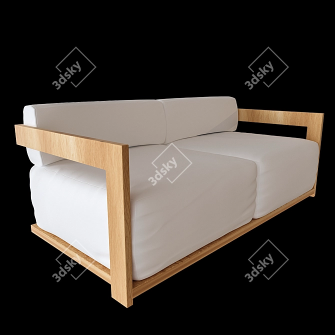 Modern CLAUD Sofa - Stylish Comfort 3D model image 1