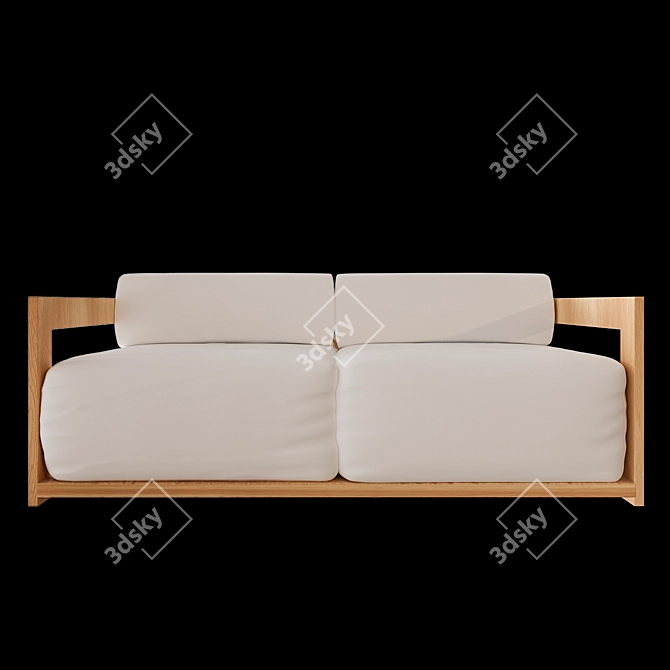 Modern CLAUD Sofa - Stylish Comfort 3D model image 2