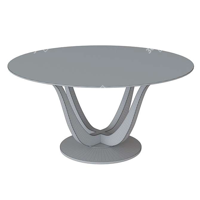 Caracole Rounding Up Dining Table: Sleek Design & Superior Craftsmanship 3D model image 3