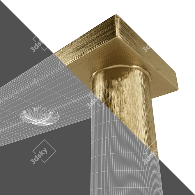 Sleek Bar Glass Rack 3D model image 2