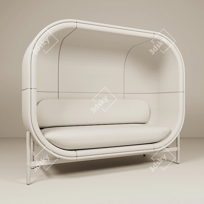 Cozy Concentration Capsule Sofa 3D model image 3