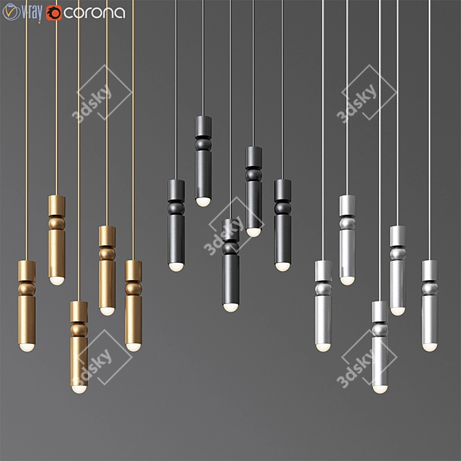 Sleek Fulcrum Light: A Lee Broom Masterpiece 3D model image 1