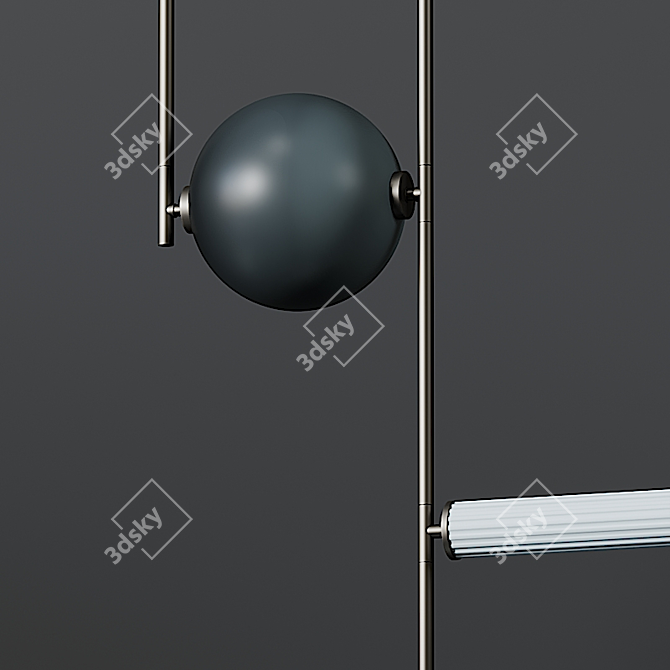 Elegant Mix: Equalizer Pendant Lights 3D model image 2