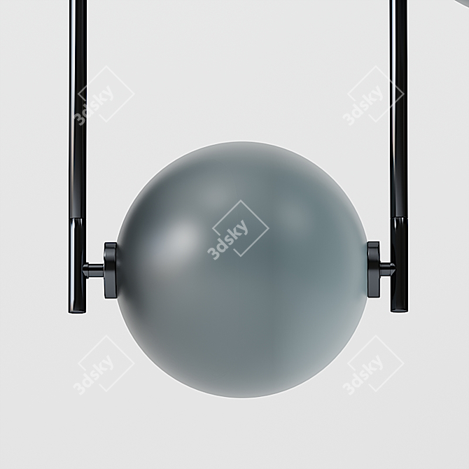 Elegant 5 Piece Linear Lights 3D model image 2
