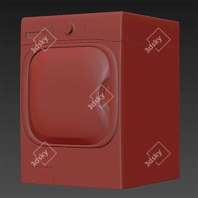 Efficient LG Washing Machine 3D model image 3