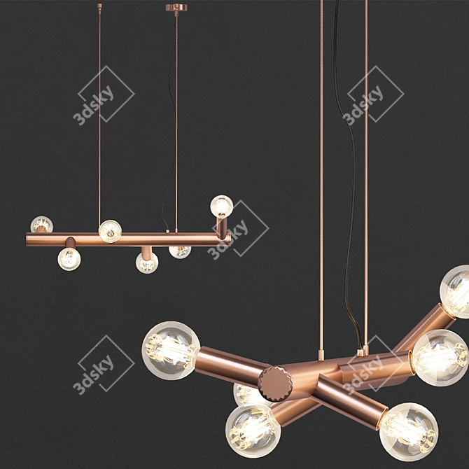 Less Maxi LED Lamp 3D model image 1