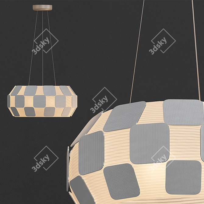Elegance Sparkle Pendant Light - Quios SCHULLER 3D model image 1