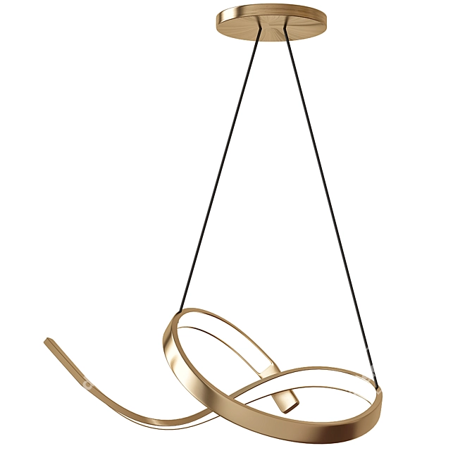 Sleek Luminaire Sculpted Elegance 3D model image 1