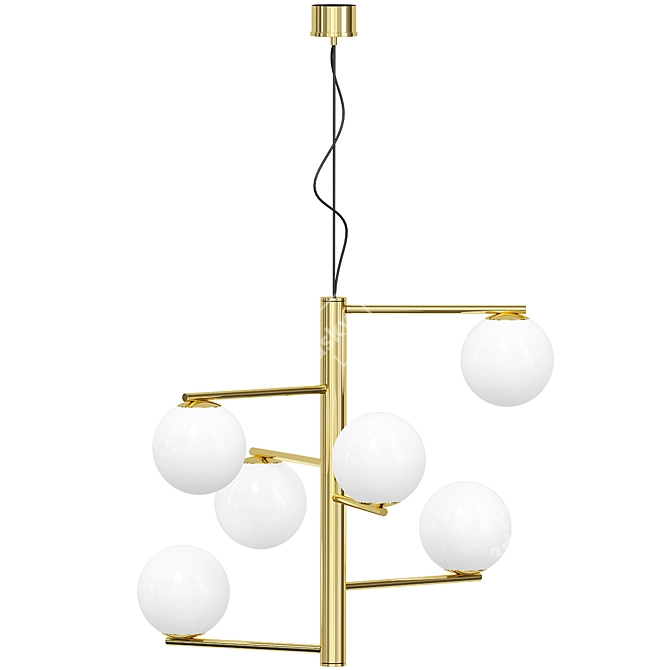 Elegant Marchetti Tin Tin Pendant 3D model image 1