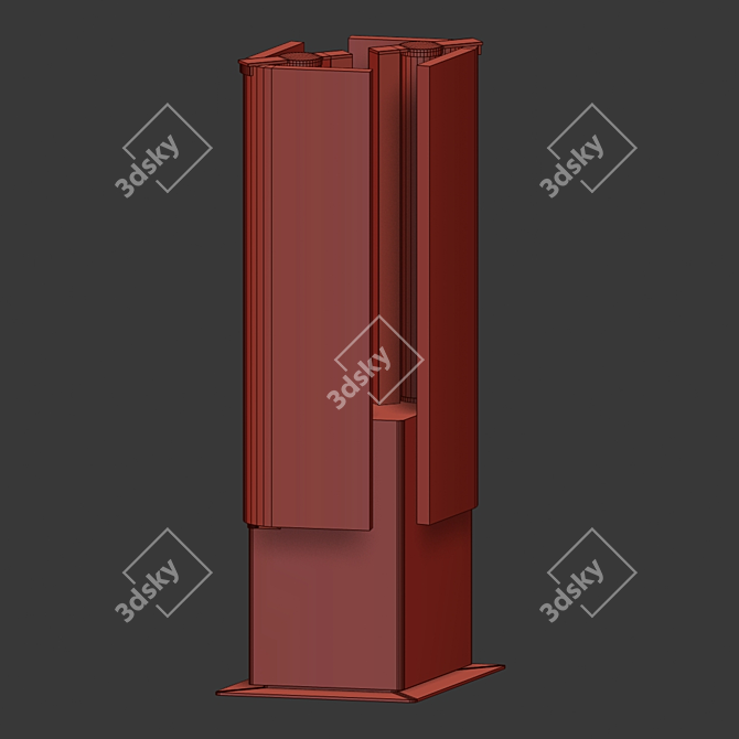 Sophisticated Glass Table Lamp 3D model image 2