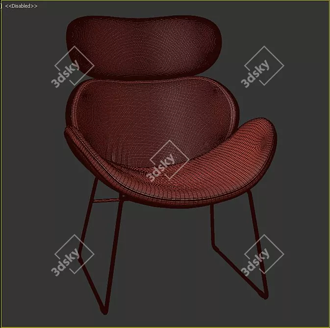 Elevate Your Comfort: Karina Lounge Chair 3D model image 3