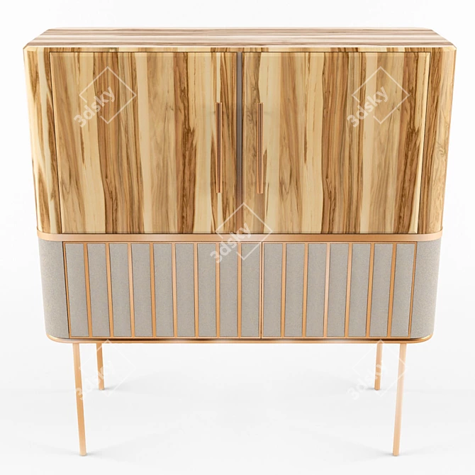 Hepburn Cabinet - Sleek and Stylish Storage 3D model image 2
