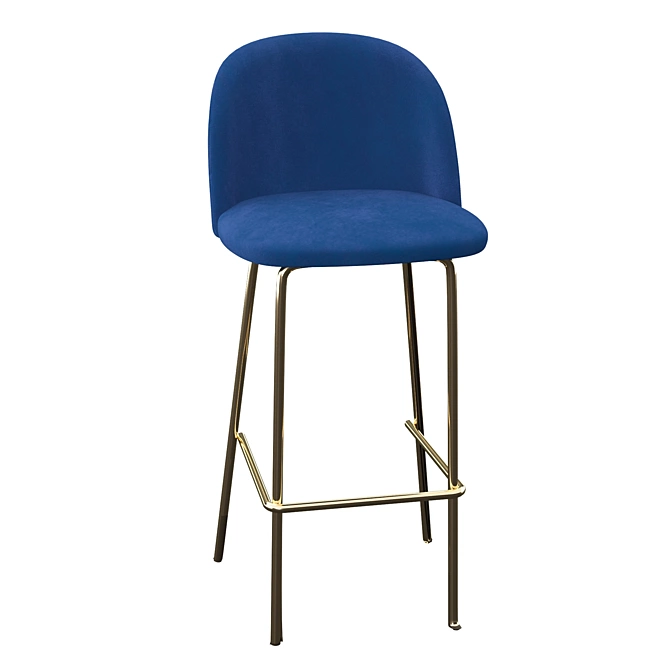 Classic Bar Stool - Elegant and Stylish 3D model image 2