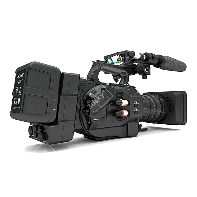 Sony FS7-II: Ultimate Broadcasting Camera 3D model image 3