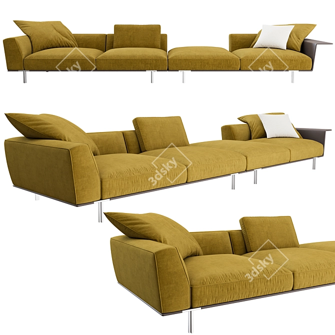 Modern Elegance: Gregor Sofa 3D model image 1