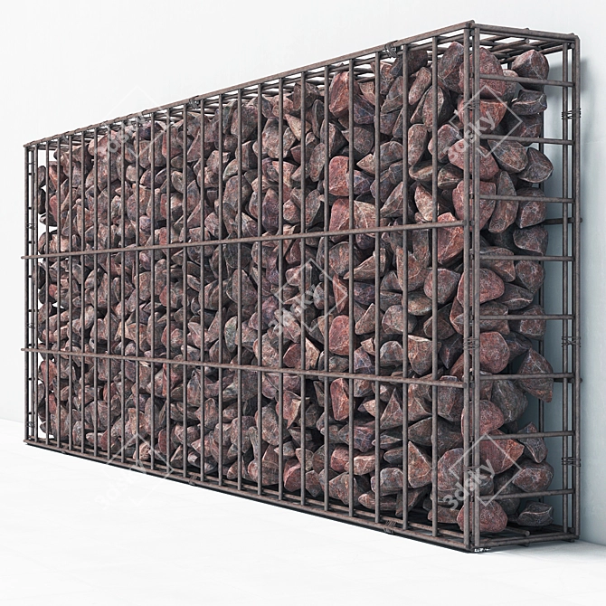 High-Quality Gabion Cage for Various Applications 3D model image 2