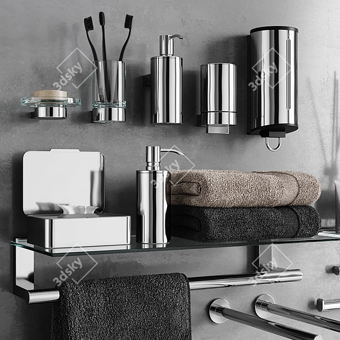 KEUCO PLAN: Stylish Bathroom Essentials 3D model image 2