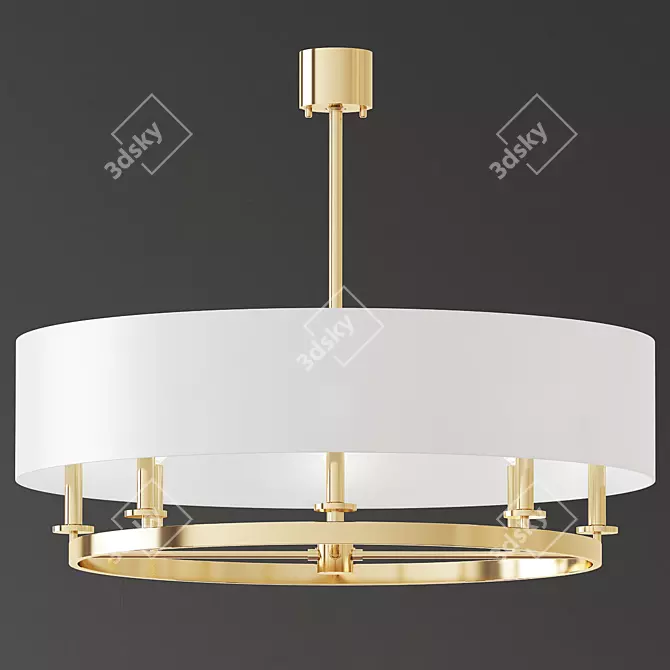 Elegance Illuminated: Harlowe Chandelier 3D model image 1