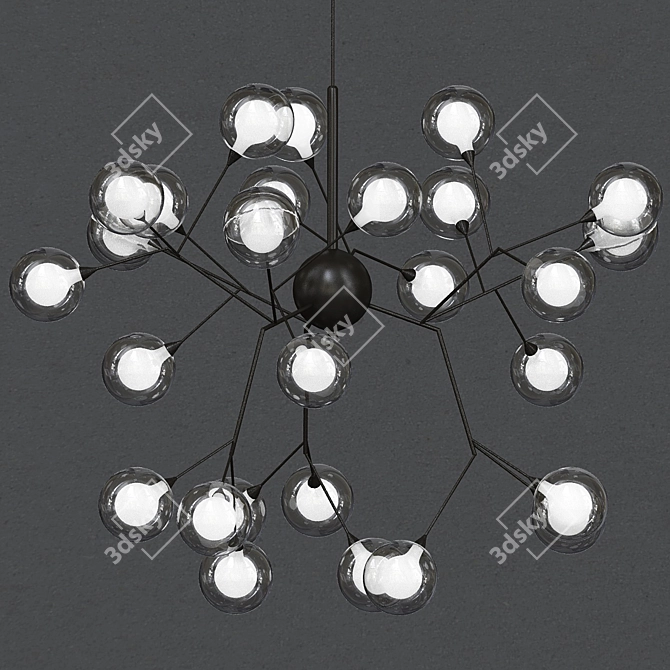 Sleek Scandi Pendant Light 3D model image 1