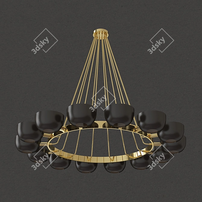 Elegant Callisto Chandelier for Sale 3D model image 1