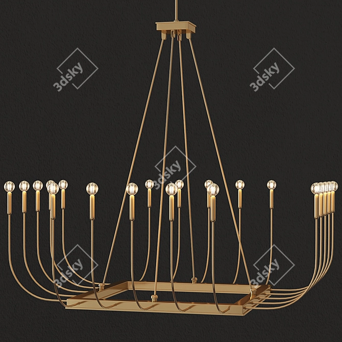 Modern Elegance: Beaux Contemporary 3D model image 1